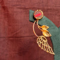 Red Angle Wings Earrings