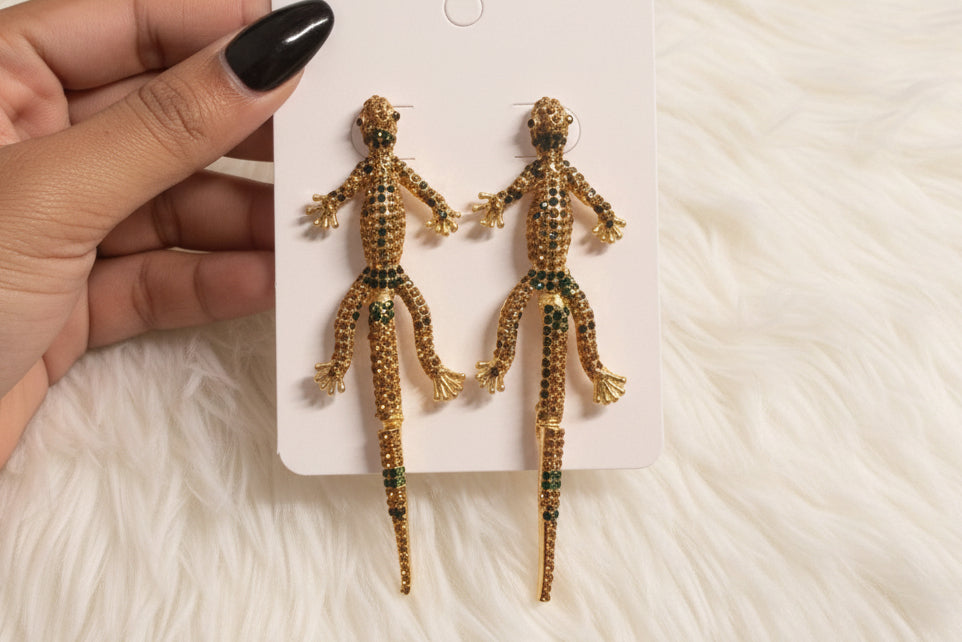 Lizard earrings