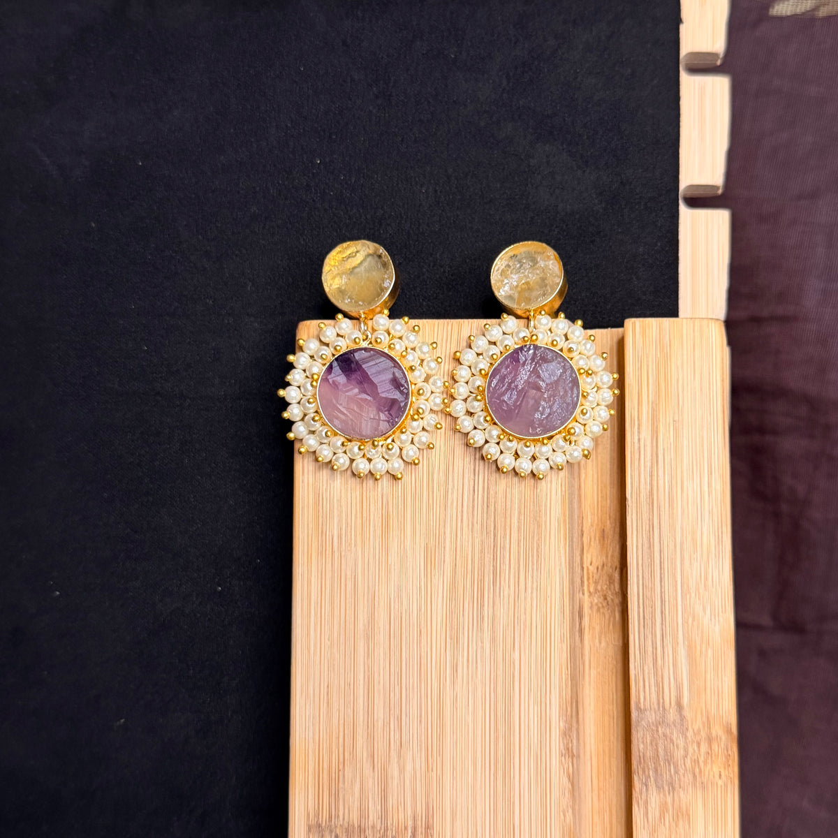 Amethyst Moti Sunflower