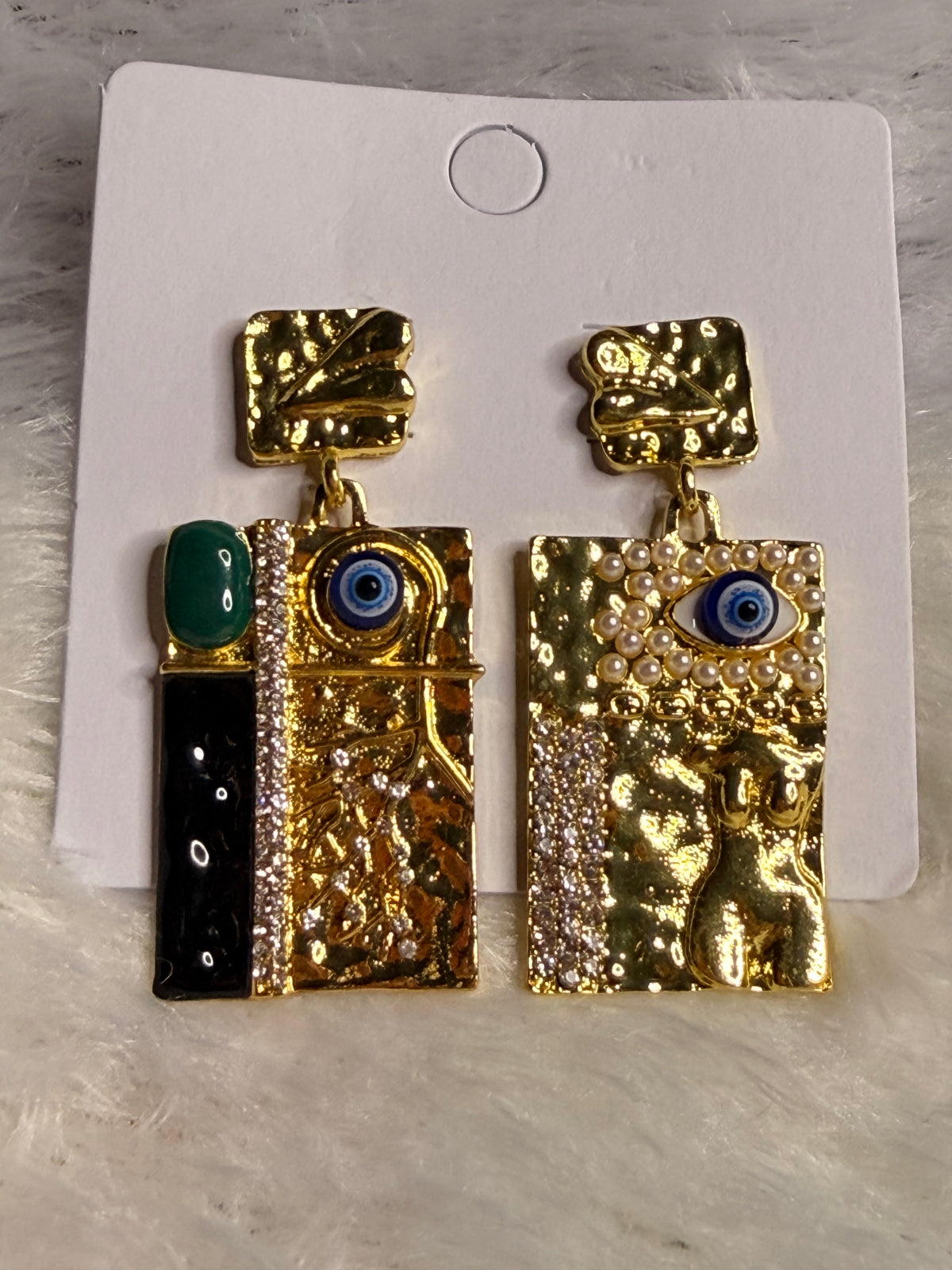 Evil Eye Female Anatomy Earrings