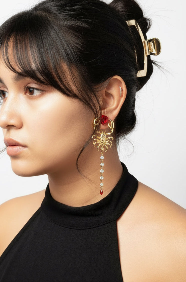 Scorpion Long Earrings