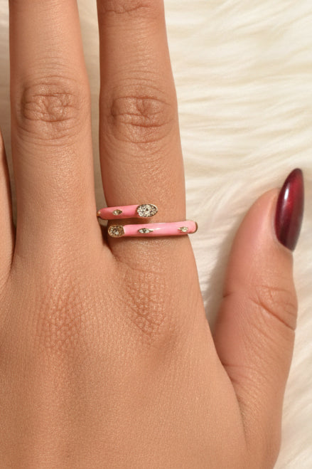 Rośe Hug Ring