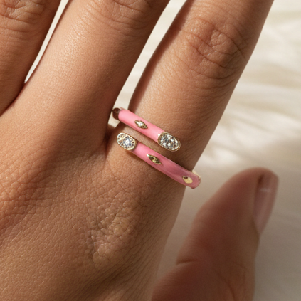 Rośe Hug Ring