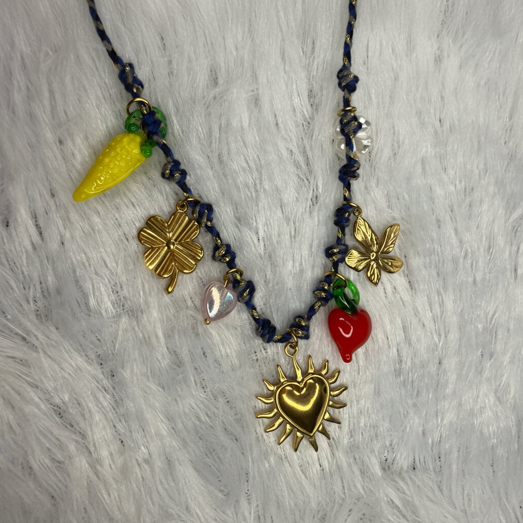Charm thread Necklace