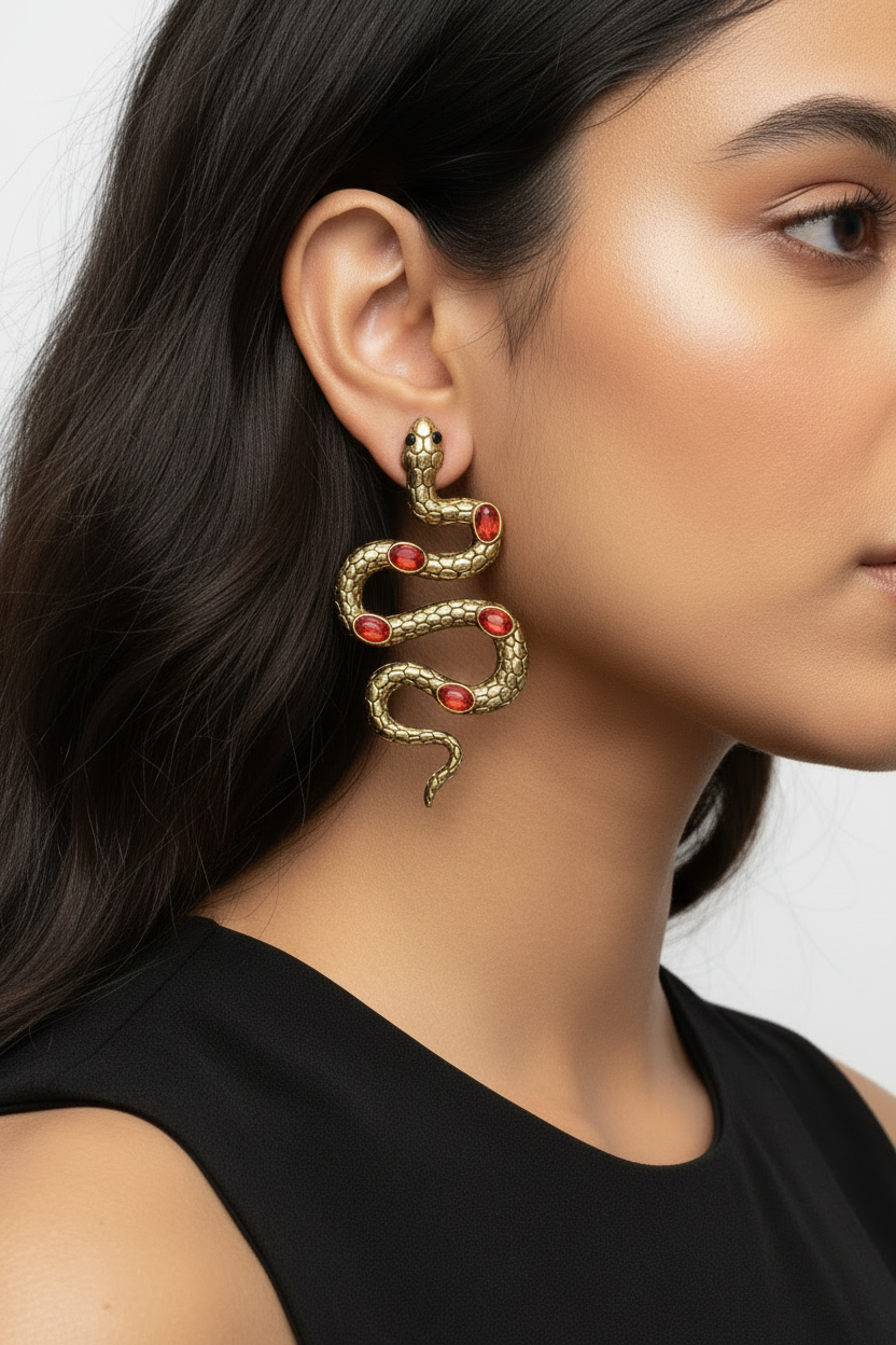 Whissspering Snake Earrings