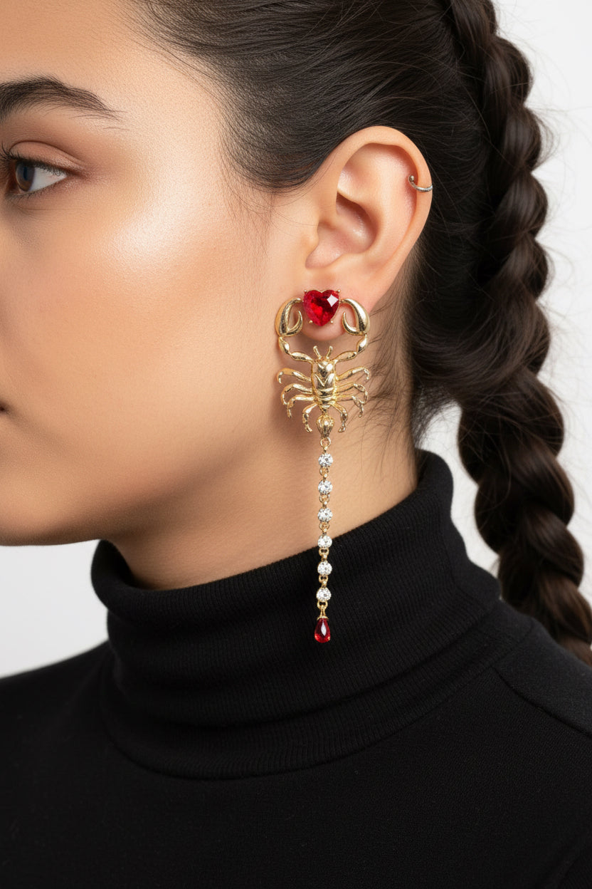 Scorpion Long Earrings