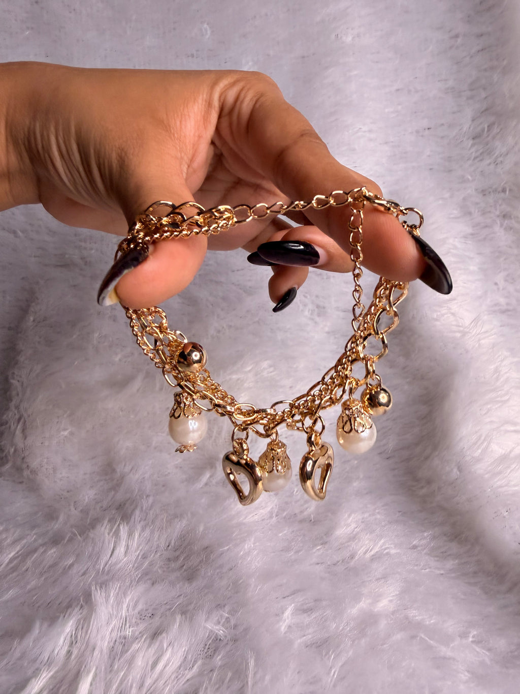 Heart Self Styling Bracelet- 3 layers