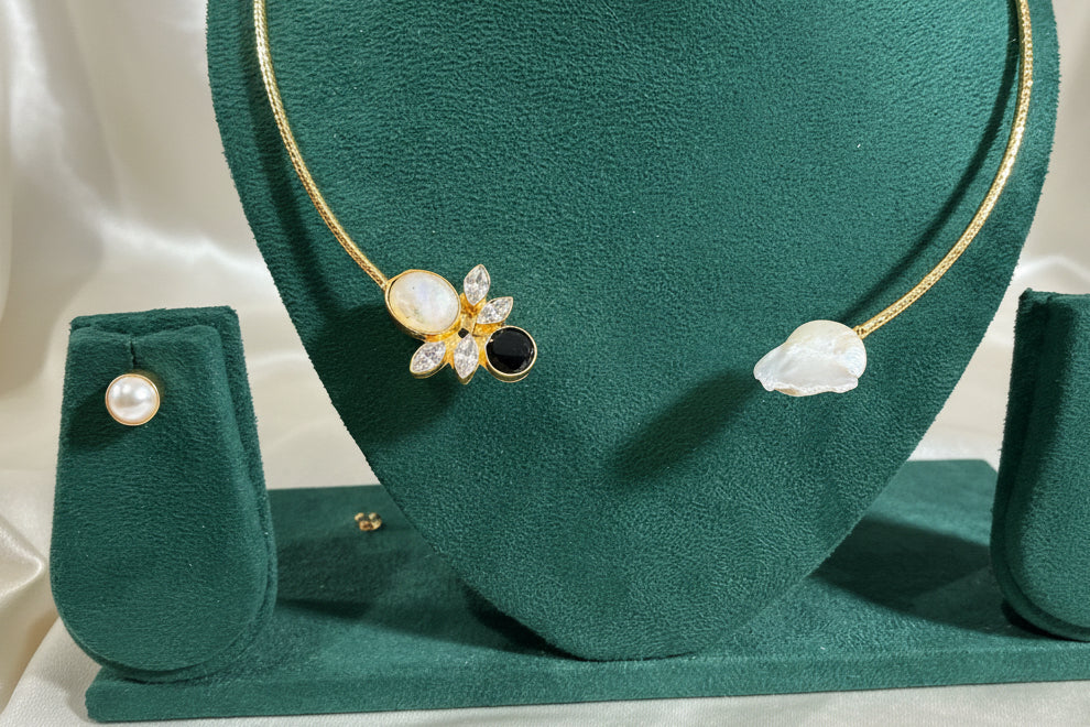 Mother of pearl Bee Choker Set