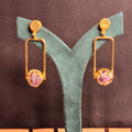 Amethyst in a box Earring