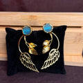 Blue Angle Wings Earrings