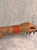 Orange Barfi - Bling Elastic Bracelet