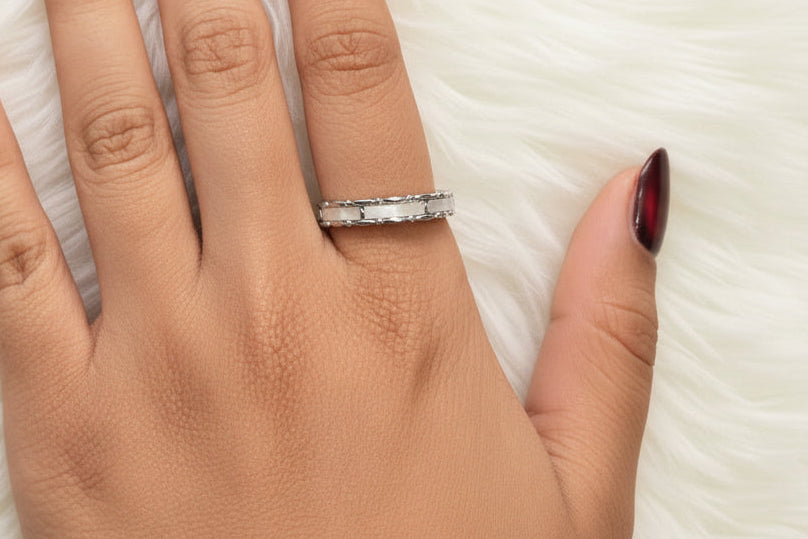 Silver Monalisa Ring