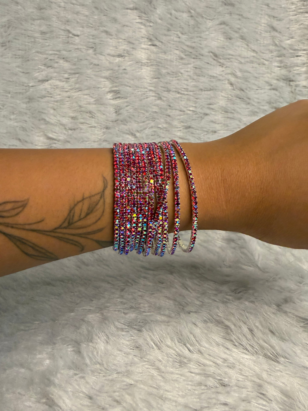 Blood Red - Bling Elastic Bracelet