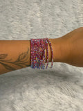 Blood Red - Bling Elastic Bracelet