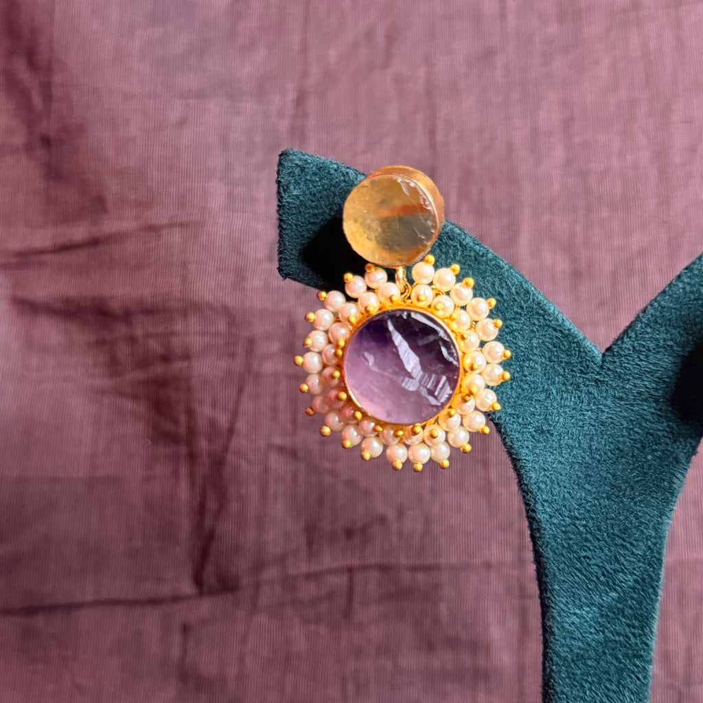 Amethyst Moti Sunflower