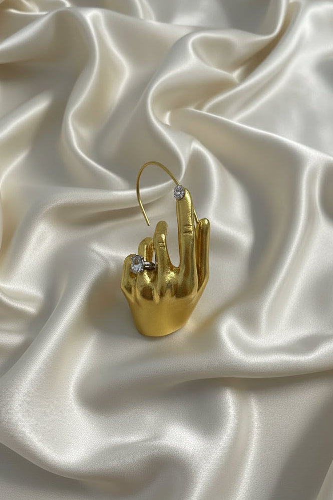 Pinching Hand Ear Cuff