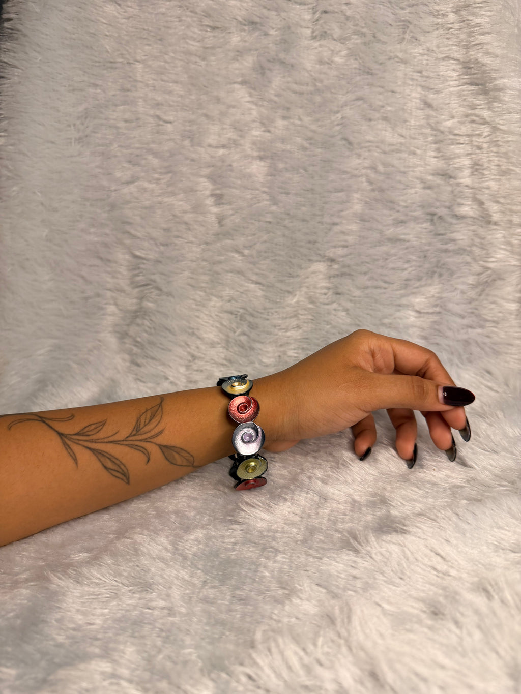 Black Metallic Elastic Bracelet