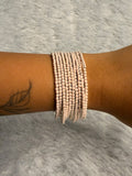 Blush Pink - Bling Elastic Bracelet