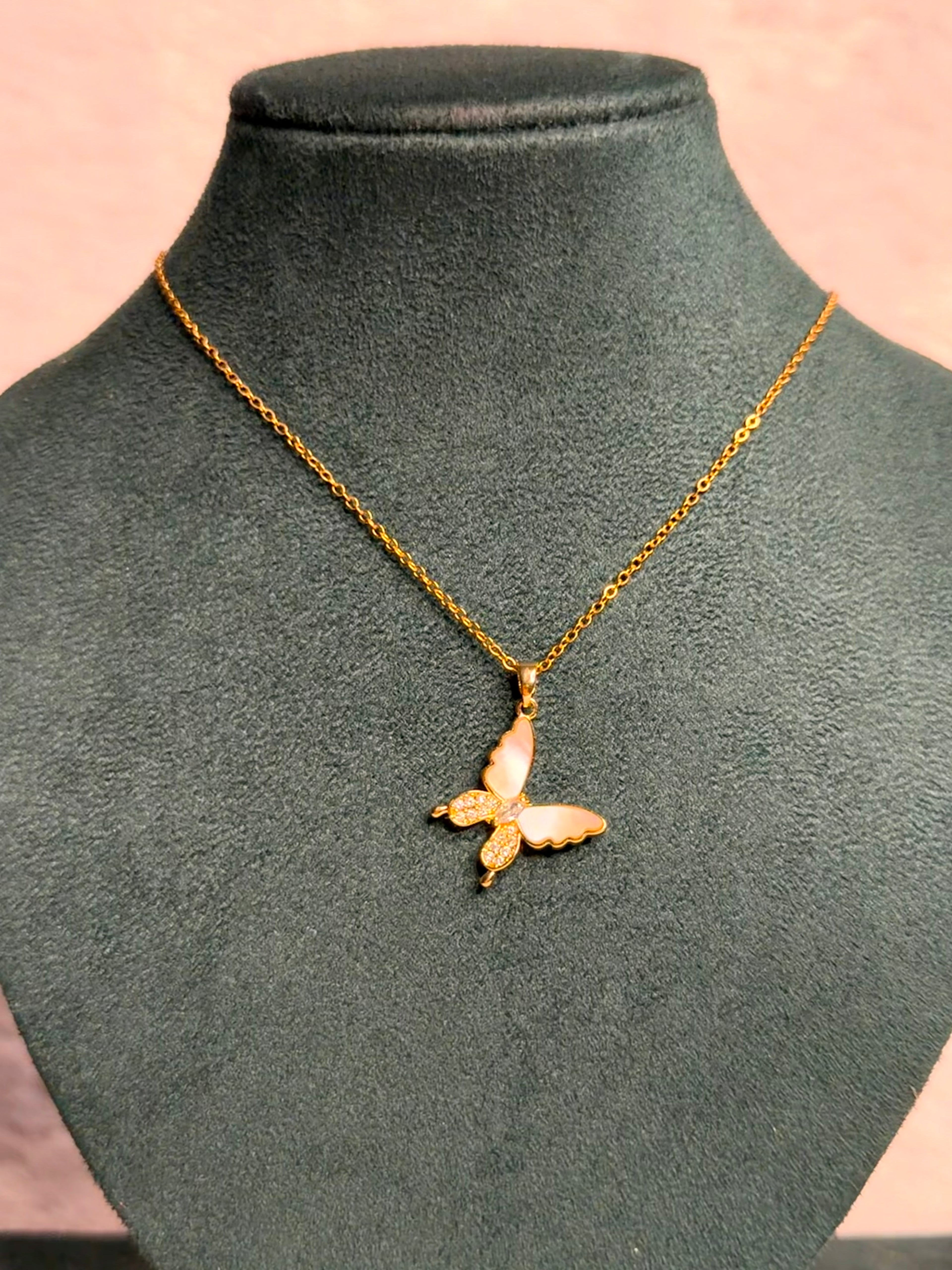 Butterfly pendant Necklace