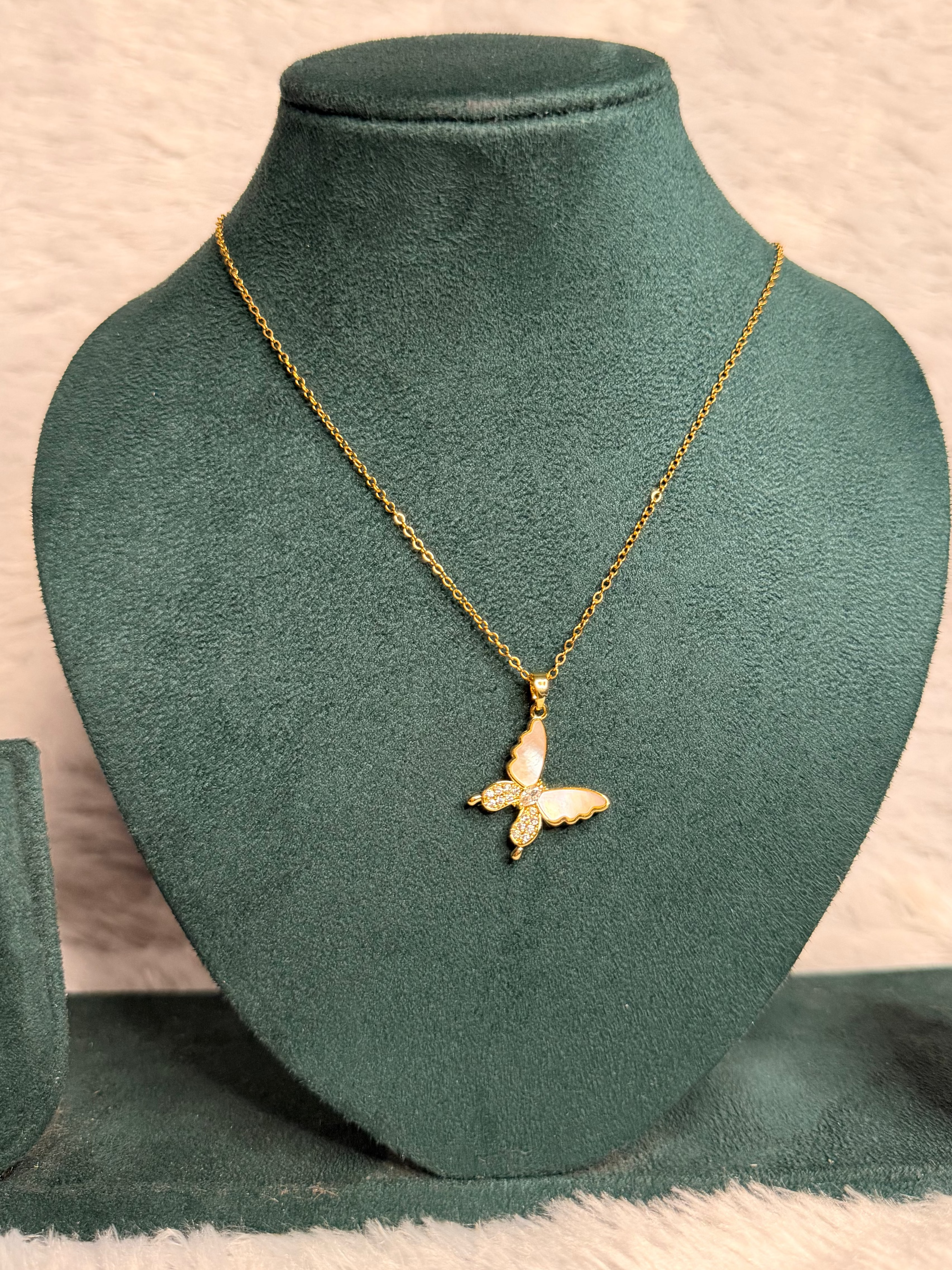 Butterfly pendant Necklace