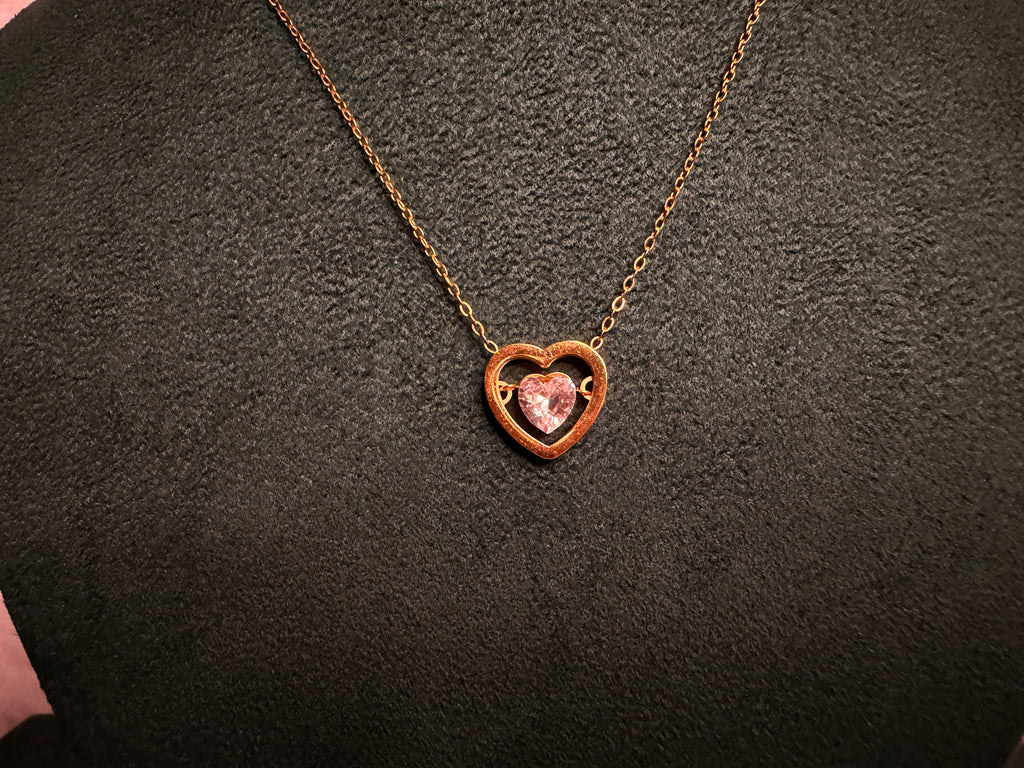 Heart in Heart Necklace