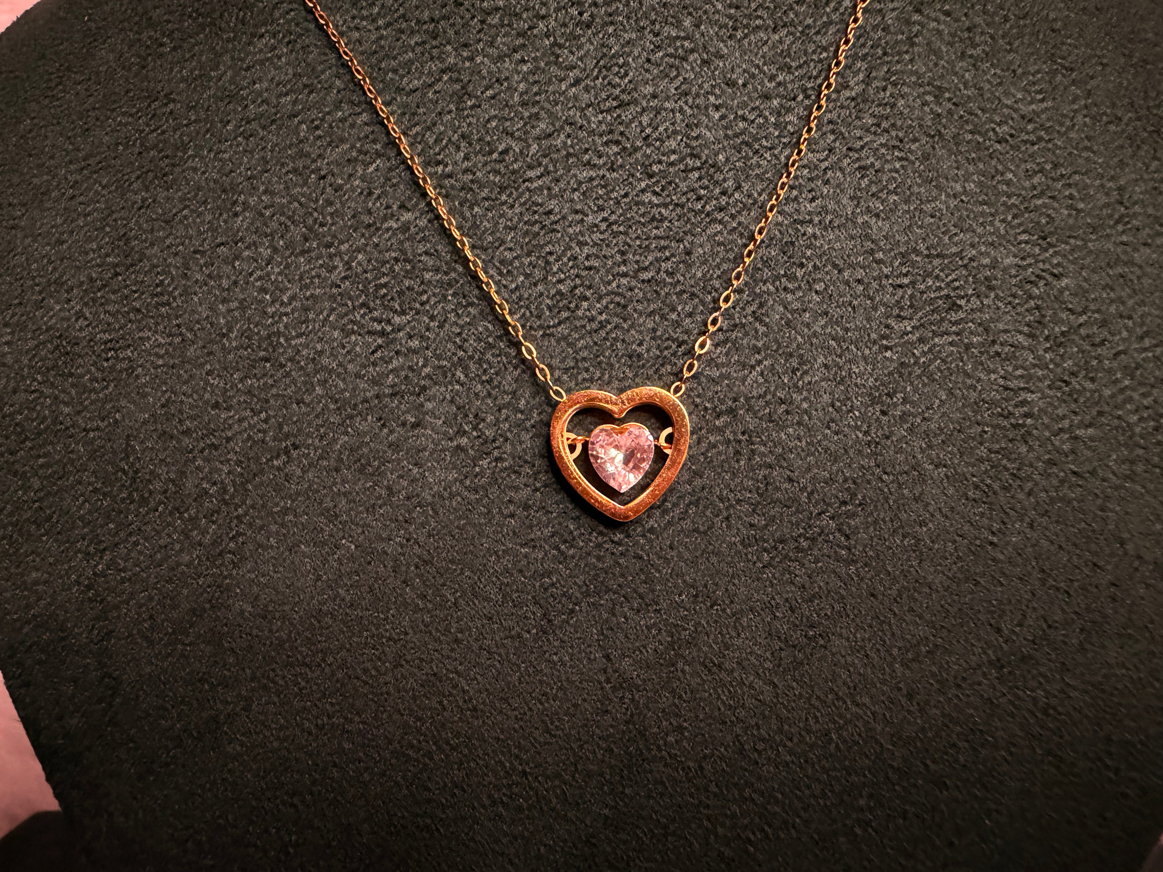 Heart in Heart Necklace