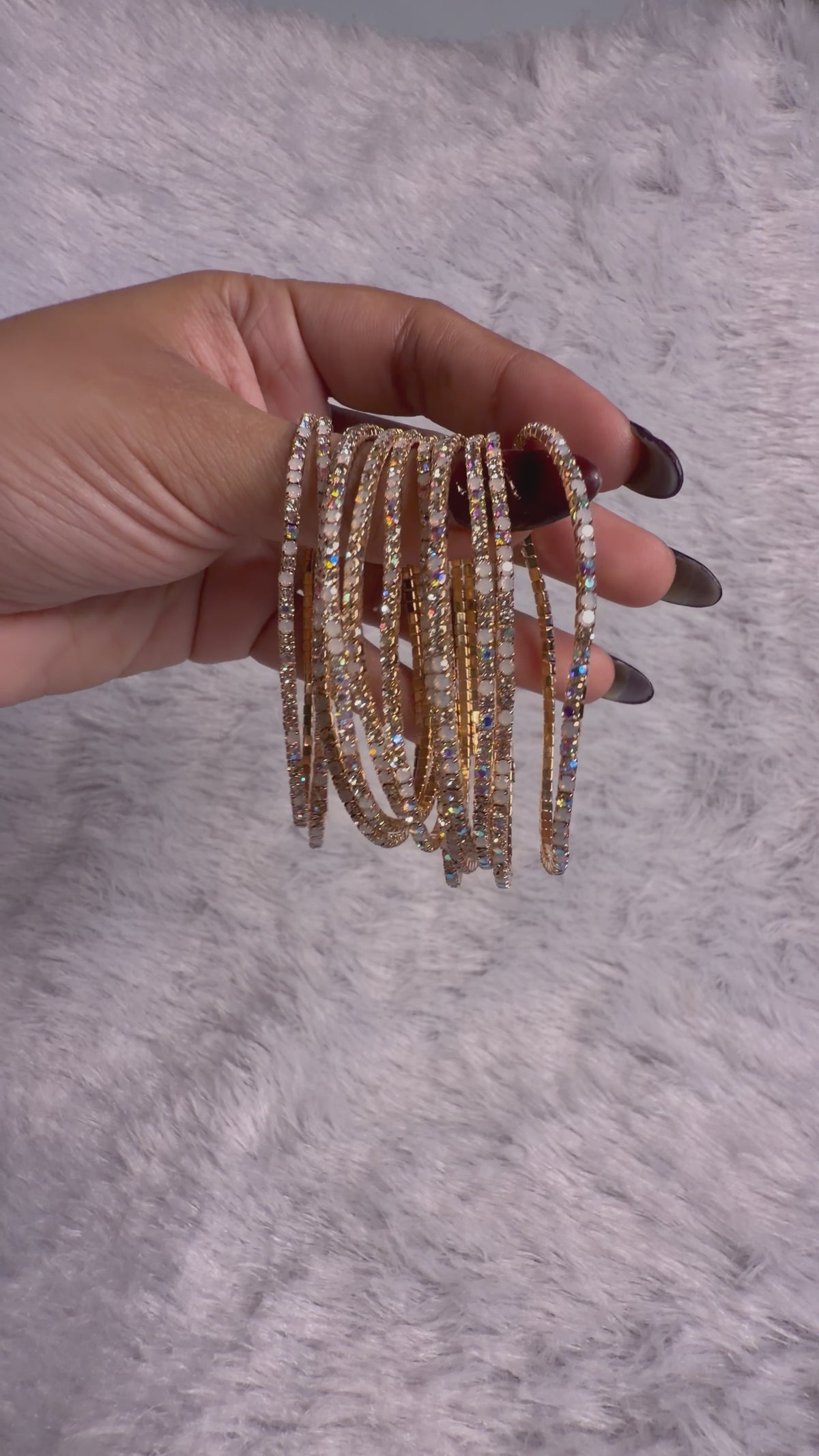 Ivory - Bling Elastic Bracelet